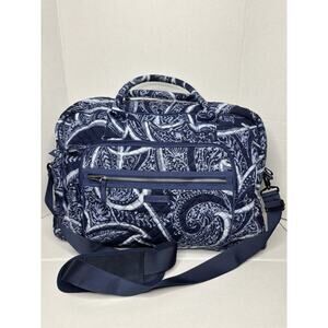 Vera Bradley Women’s Quilted Cotton Paisley Weekender Duffle Gym Bag